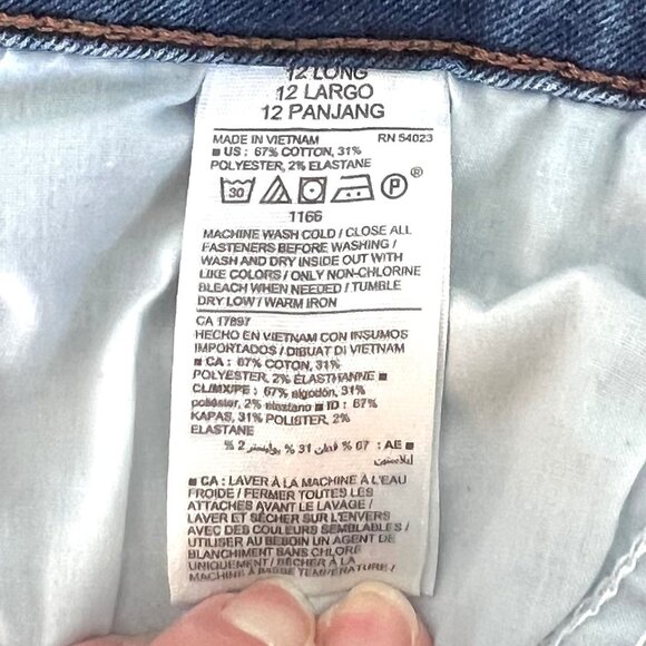 Old Navy Womens Pop Icon Skinny Jeans Size 12L Distressed Look EUC! - Picture 6 of 11